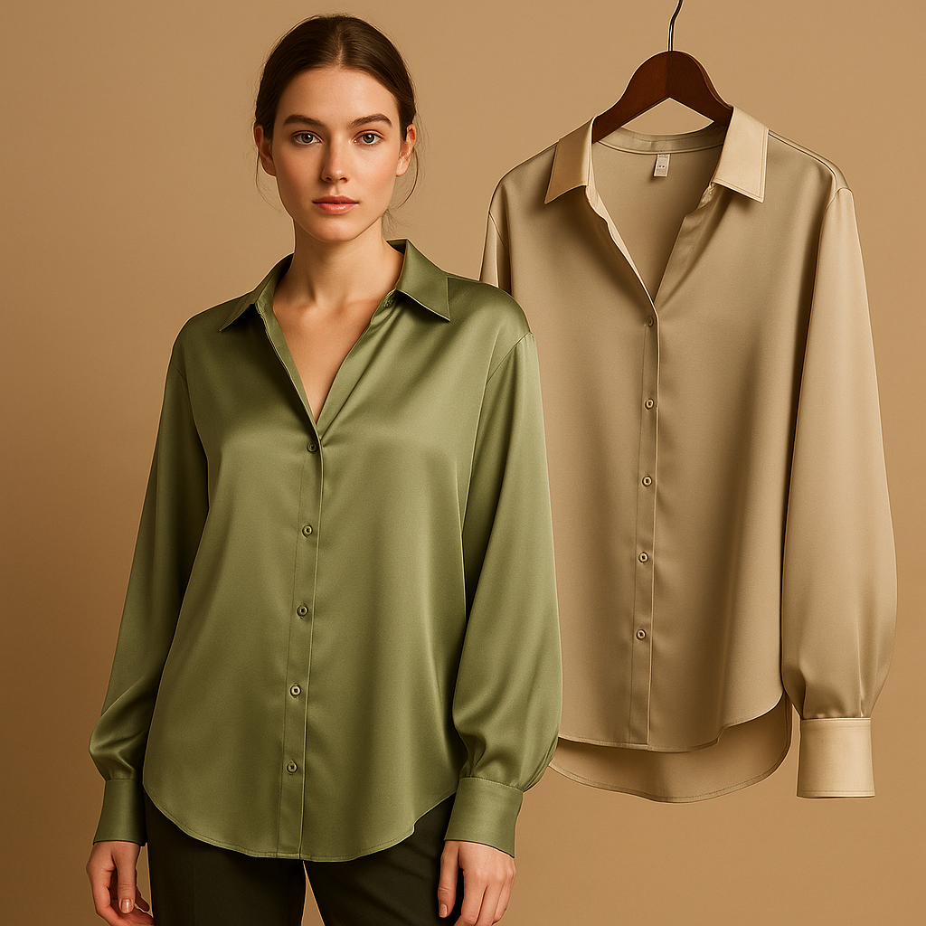Satin elegant blouse for women | Isla