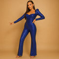 Shiny long-sleeve jumpsuit for women | Camilla