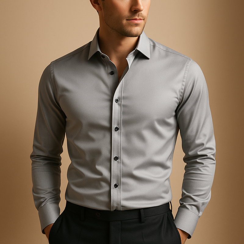 Slim fit button-down shirt for men | Lucas