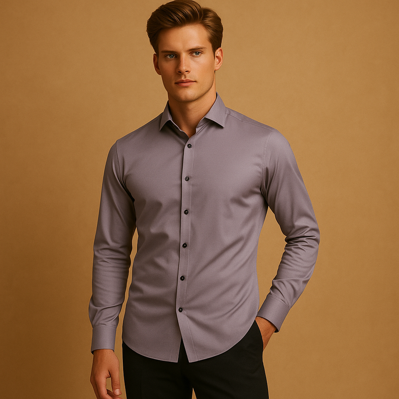 Slim fit button-down shirt for men | Lucas