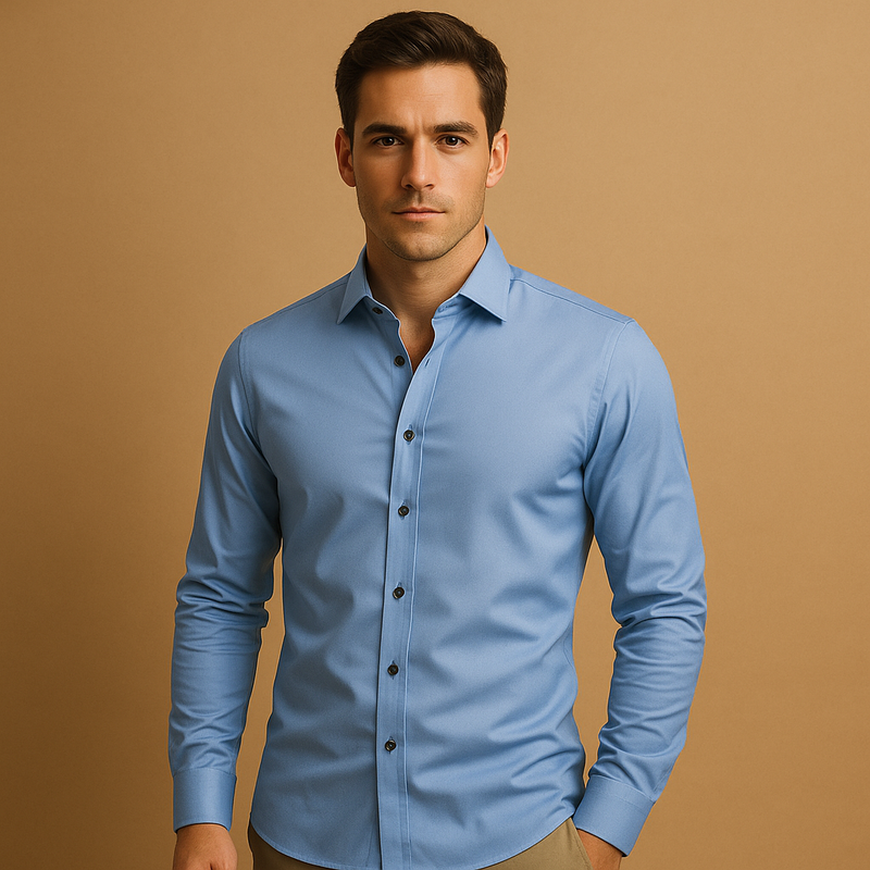 Slim fit button-down shirt for men | Lucas