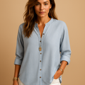 Striped V-neck shirt for women | Clara