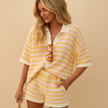 Striped summer set for women | Hazel