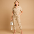 Tailored cargo jumpsuit for women | Harper