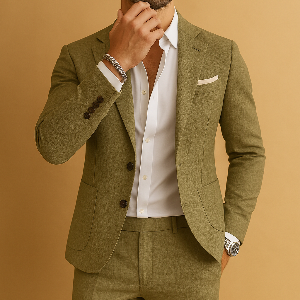 Breathable slim fit suit for men | Henry