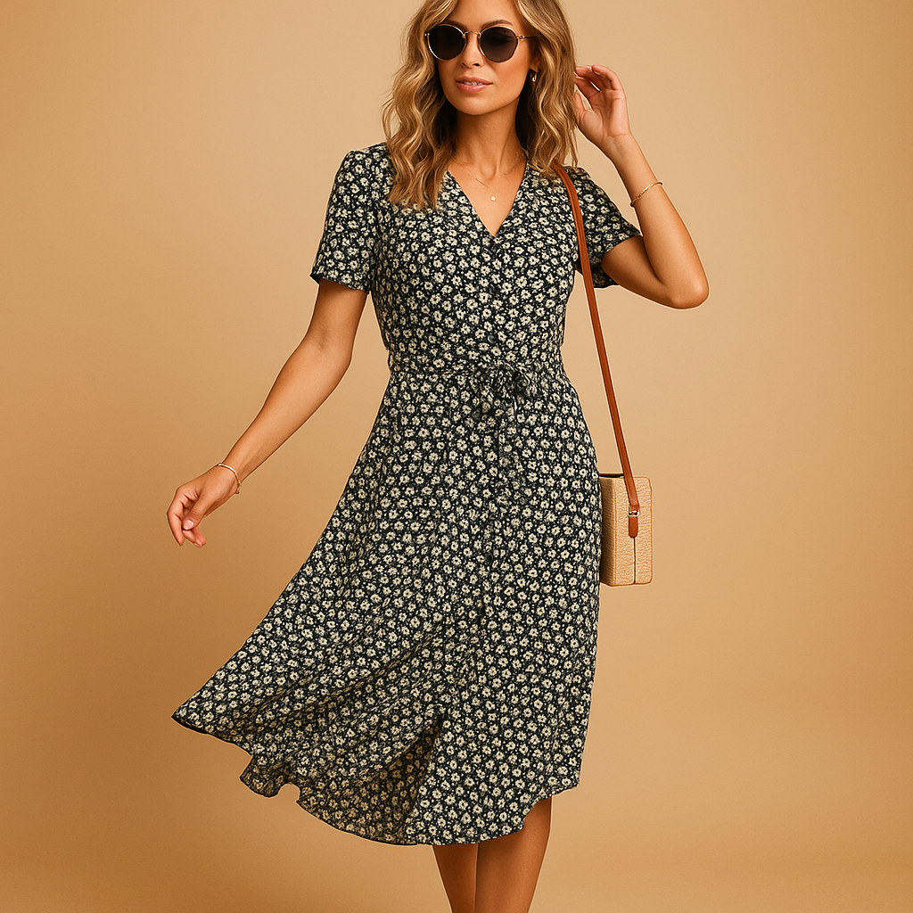 Floral midi dress for women | Grace