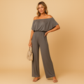 Off-shoulder summer jumpsuit for women | Isla